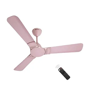 atomberg Erica 1200mm BLDC Motor 5 Star Rated Designer Ceiling Fans with Remote Control | High Air Delivery and LED Indicators | 2 1 Year Warranty (Lotus Pink) | Winner of Good Design Award (2022)