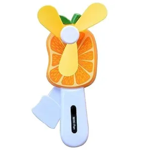 AUM Fruit Shaped Handheld Fans Decorative Bubble Creators Cute Stylish Squeeze Toys Hand Pressure Mini Fan Cool Summer Fan for Kids Birthday Return Gift Party Favour