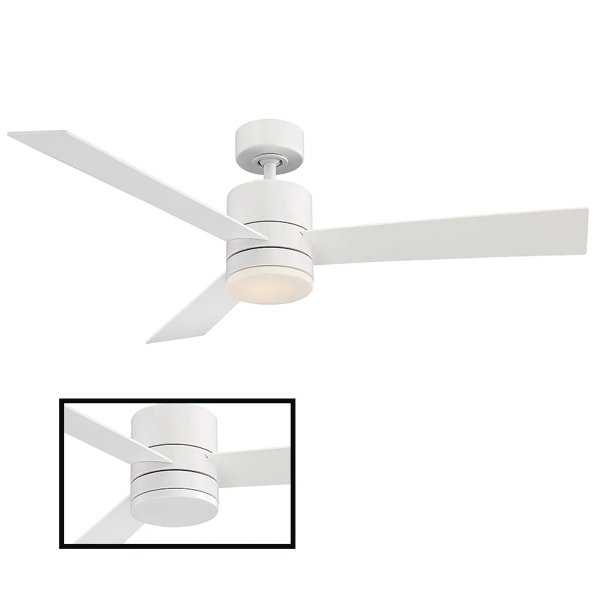 Axis Indoor/Outdoor 3-Blade 52" Smart Ceiling Fan with LED Light Kit and Remote Control