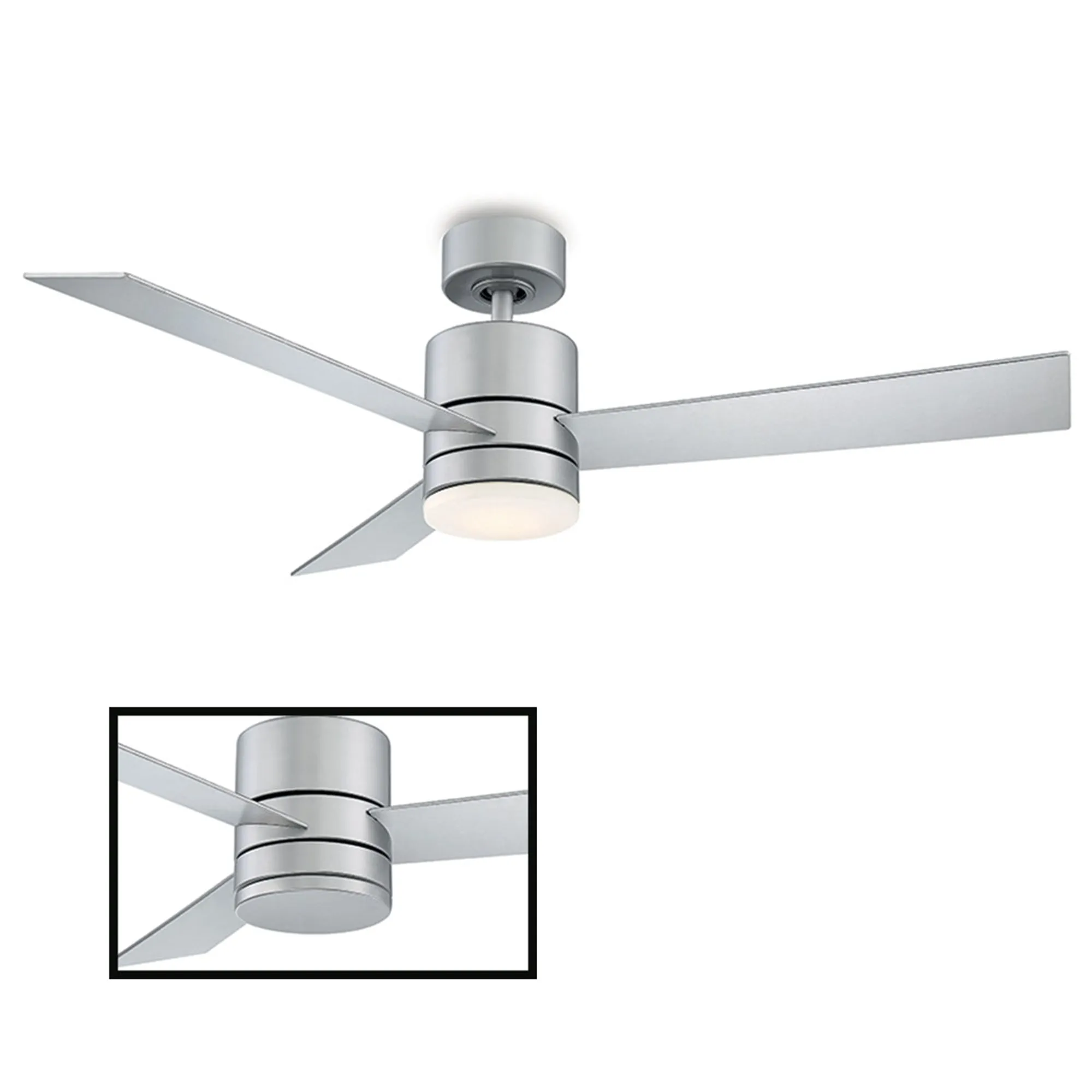 Axis Indoor/Outdoor 3-Blade 52" Smart Ceiling Fan with LED Light Kit and Remote Control