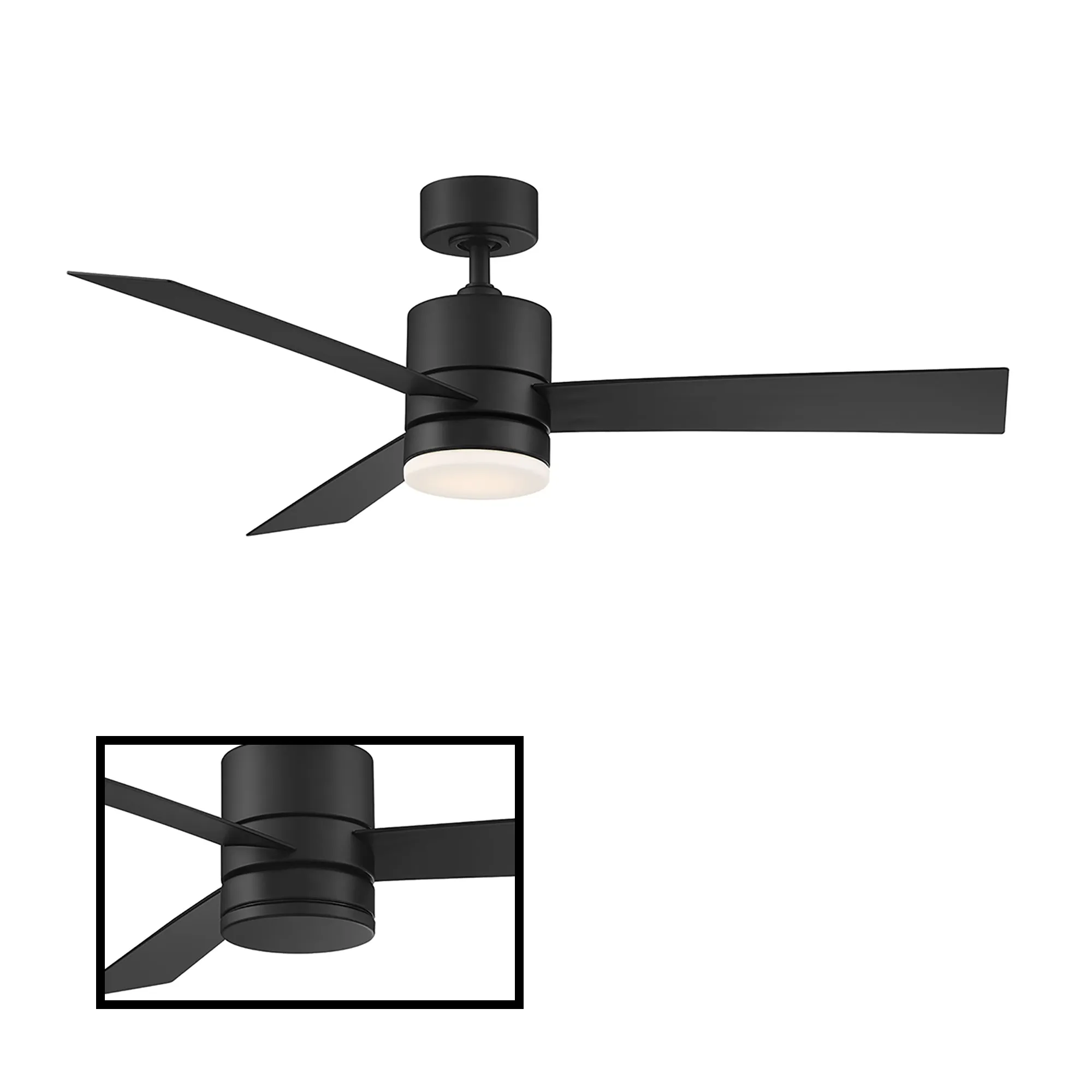 Axis Indoor/Outdoor 3-Blade 52" Smart Ceiling Fan with LED Light Kit and Remote Control