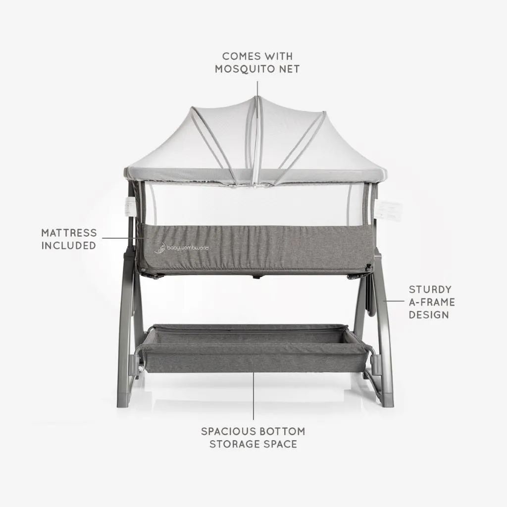 BABYWOMBWORLD PREMIUM CO-SLEEPER WITH MOSQUITO NET