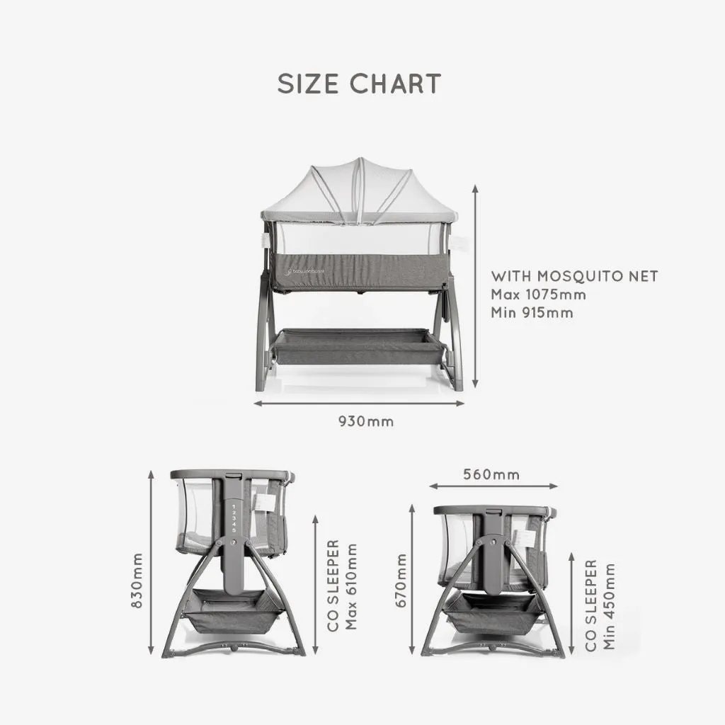 BABYWOMBWORLD PREMIUM CO-SLEEPER WITH MOSQUITO NET