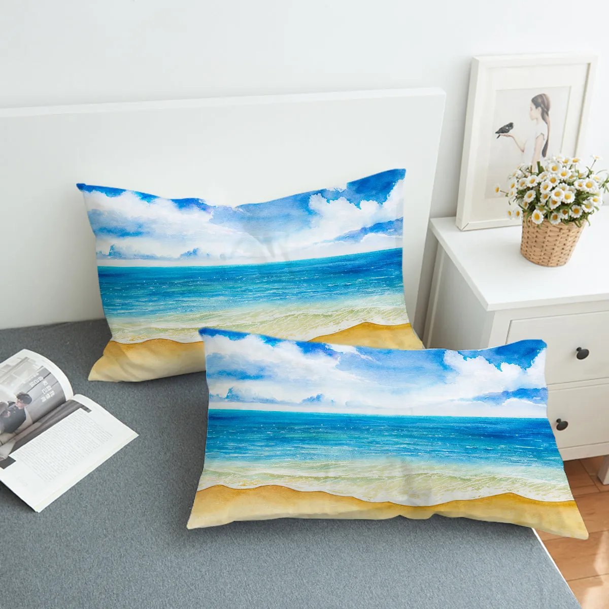 Beach Painting Bedding Set