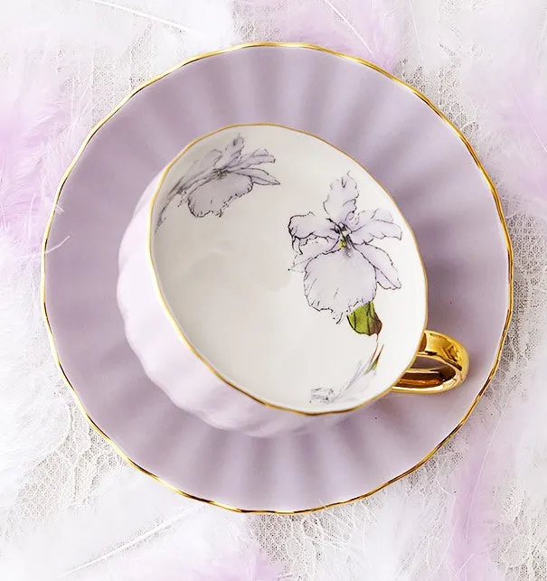 Beautiful British Tea Cups, Unique Afternoon Tea Cups and Saucers, Elegant Ceramic Coffee Cups, Royal Bone China Porcelain Tea Cup Set