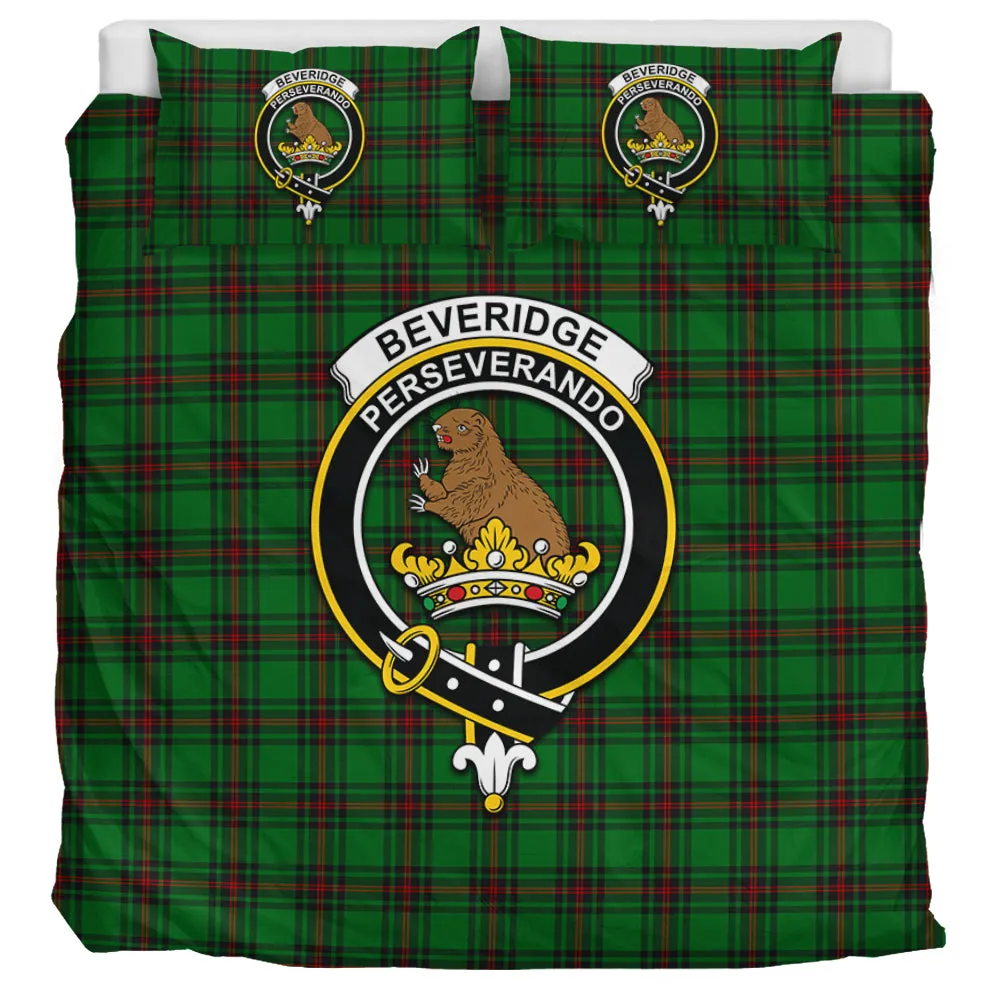 Beveridge Tartan Bedding Set with Family Crest