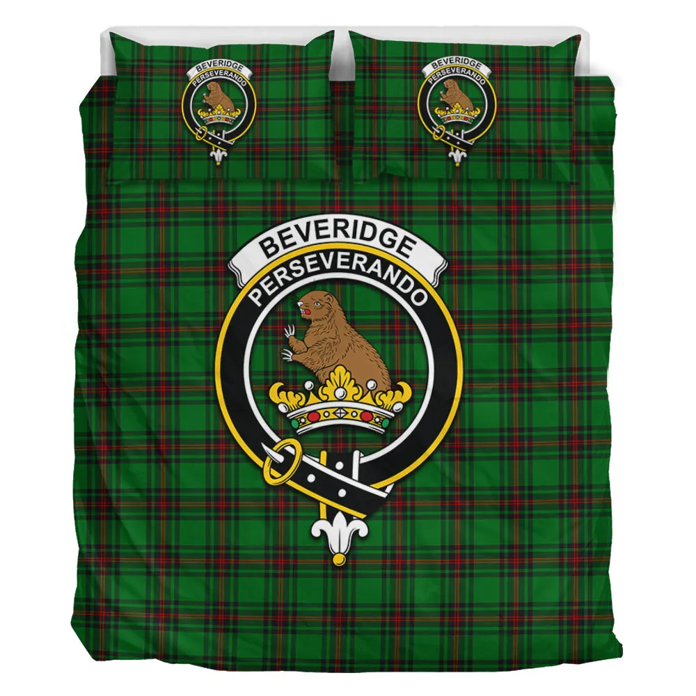 Beveridge Tartan Bedding Set with Family Crest