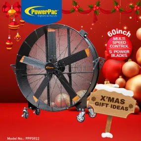 Big Ass Fan, Big fan with Multi Speed, Industrial Fan, Power Fan Air Circulator Fan 60" (PPP5922)