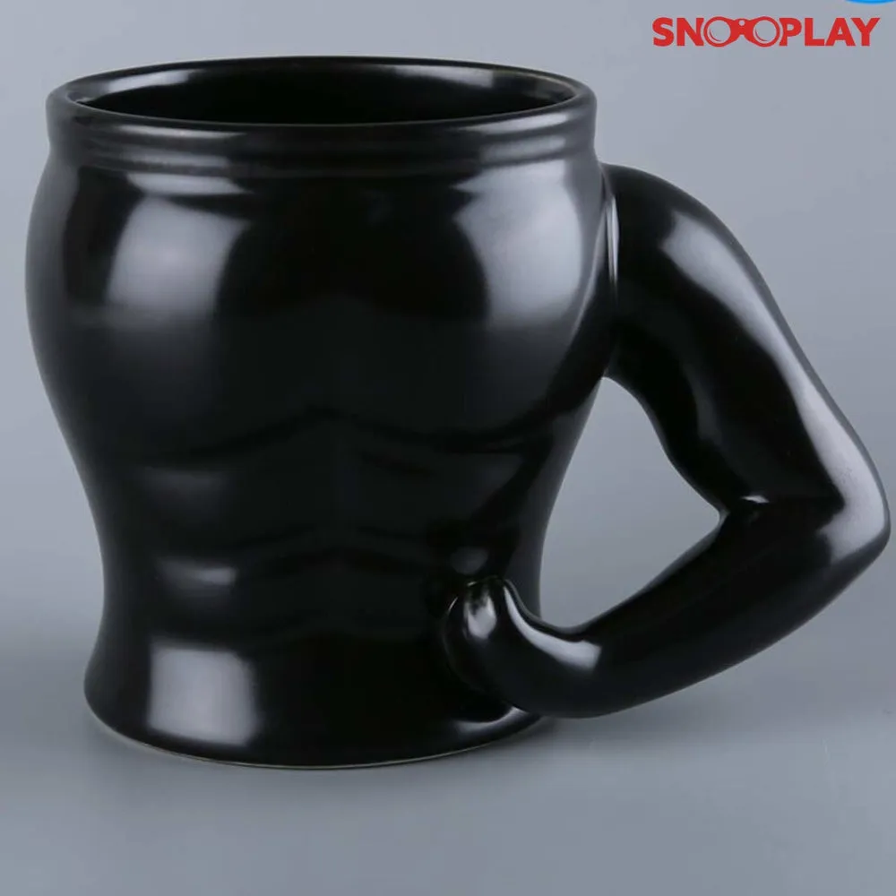 Black Muscle Coffee Mug (for the Gym Lover)