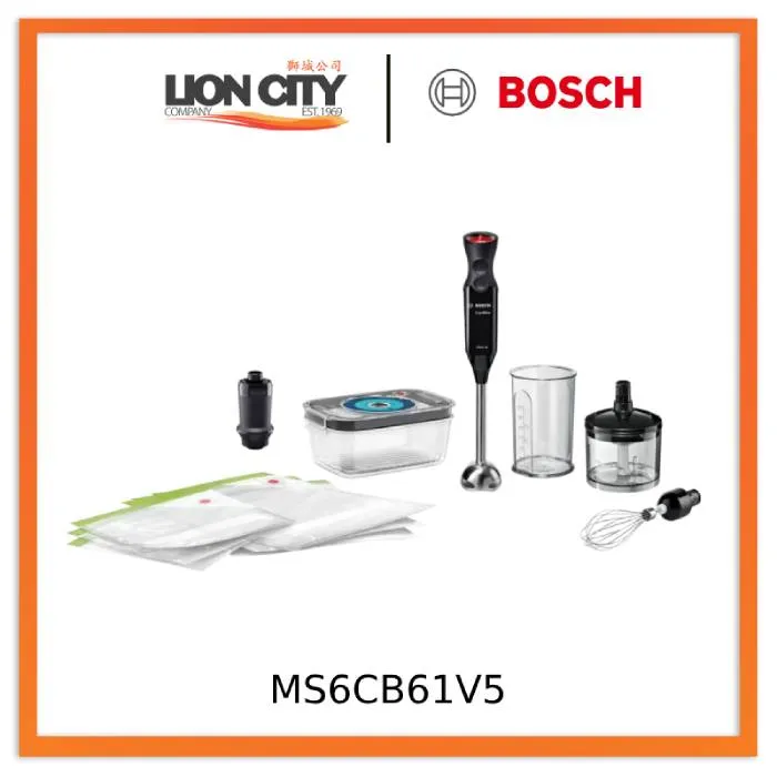 Bosch MS6CB61V5 Hand Blender ErgoMixx 1000 W Black, anthracite