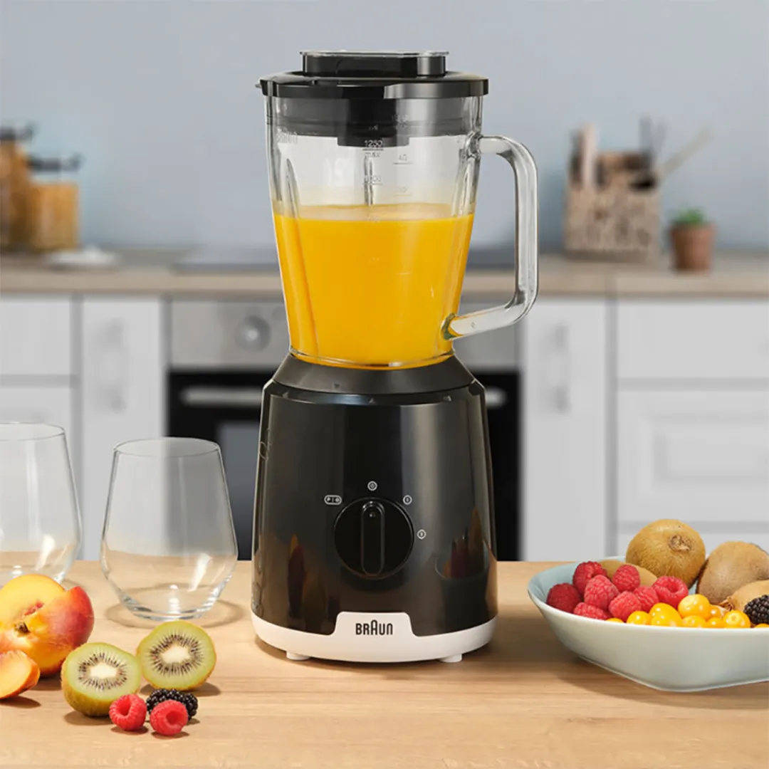 Braun JB1050BK 1.25L PowerBlend 1 SmoothCrush Blade System Glass Jug Blender