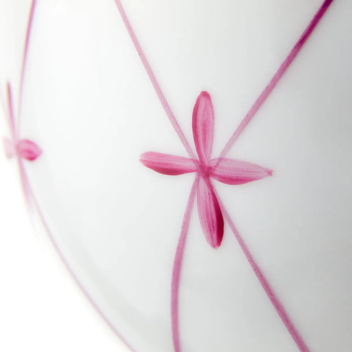 Breakfast Cup and Saucer Floral Fuschia