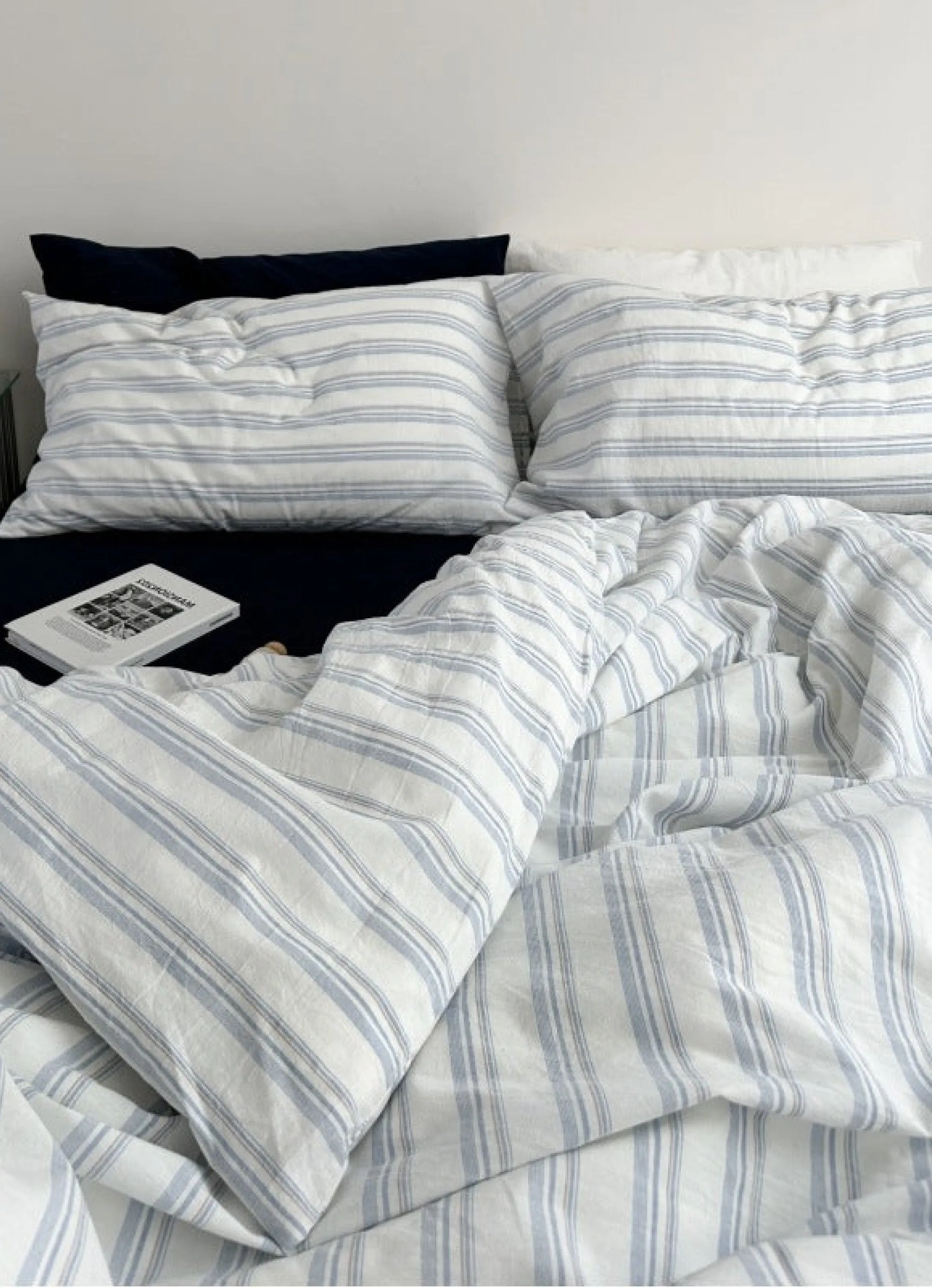 Breezy Stripe Washed Cotton Bedding Set