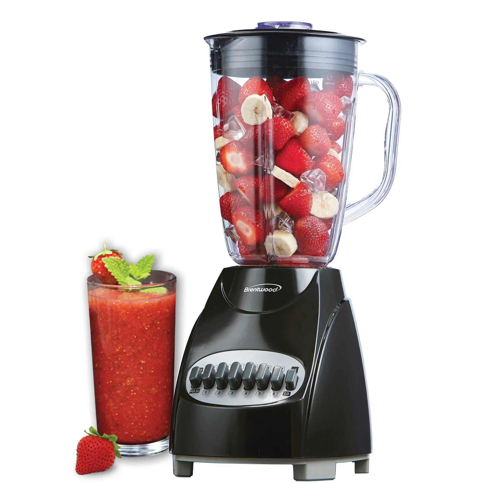 Brentwood JB-220B 12-Speed   Pulse Blender, Black