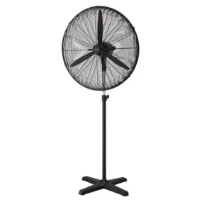 Broome 750mm industrial Pedestal Fan in Black