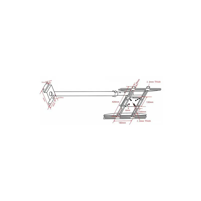 Bytecc CM-1337  Extendable Ceiling Mount for 13" - 37" LCD TV