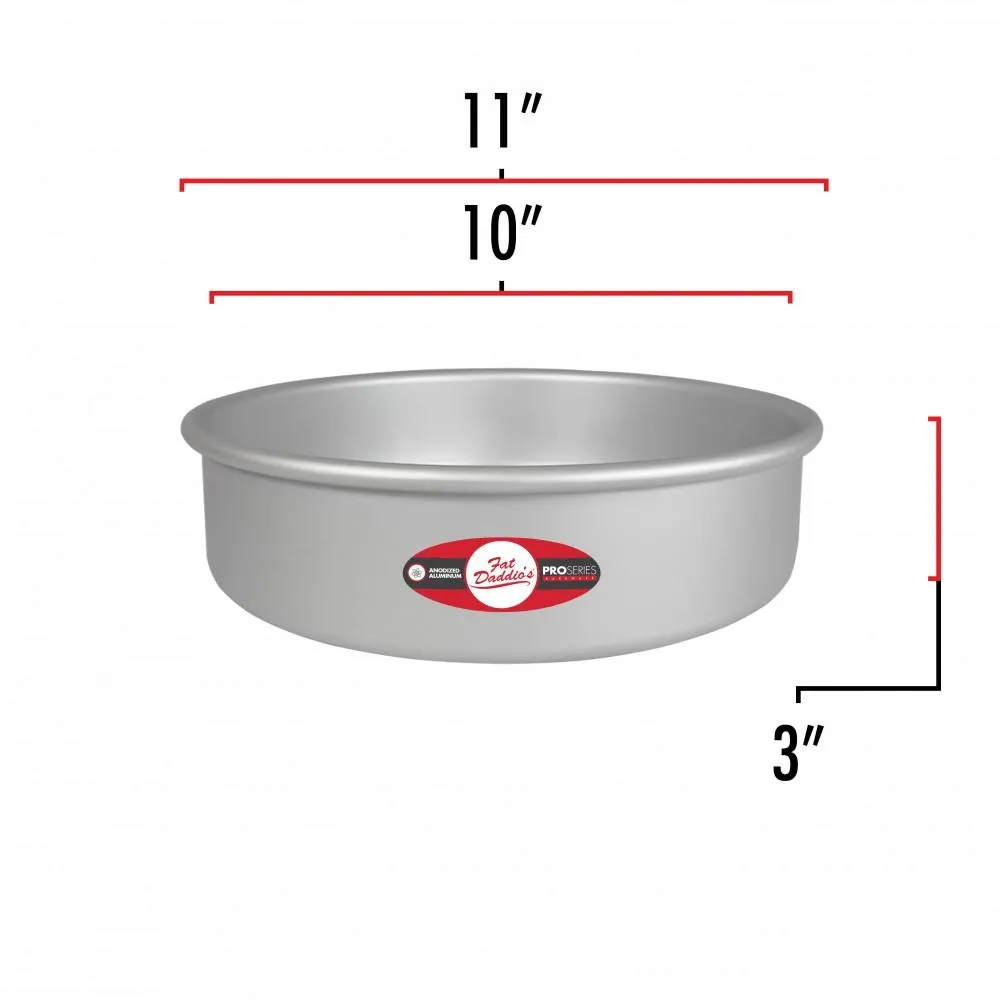 Cake Pan 10x3 Fixed Bottom