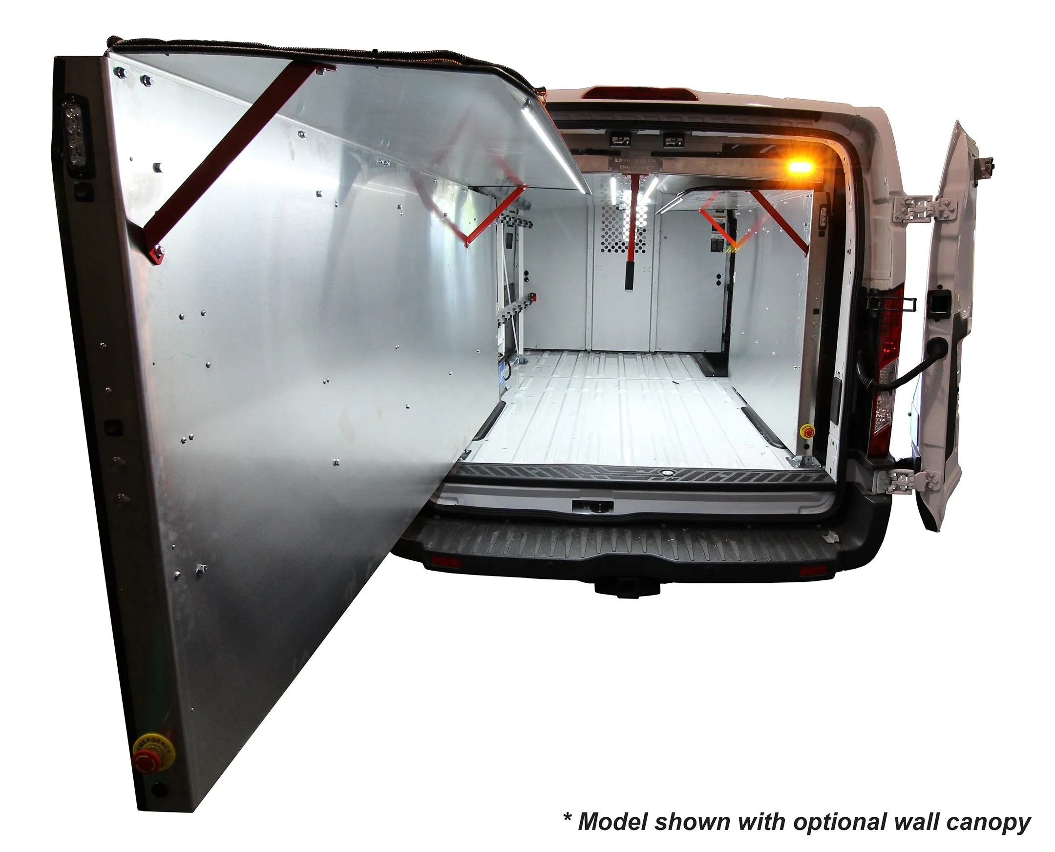 CargoGlide WSST501-23 Van Storage Sliding Platform Wall