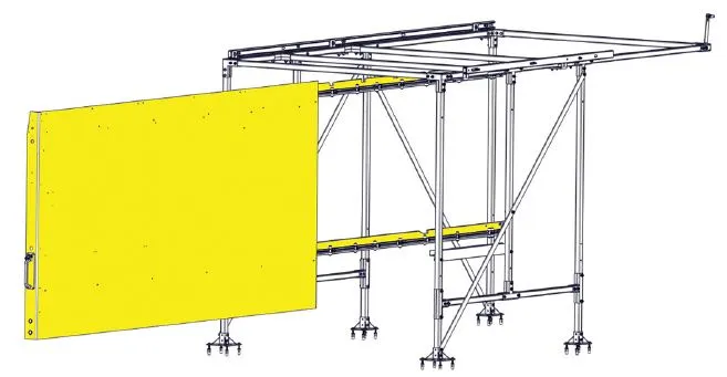 CargoGlide WSST501-23 Van Storage Sliding Platform Wall