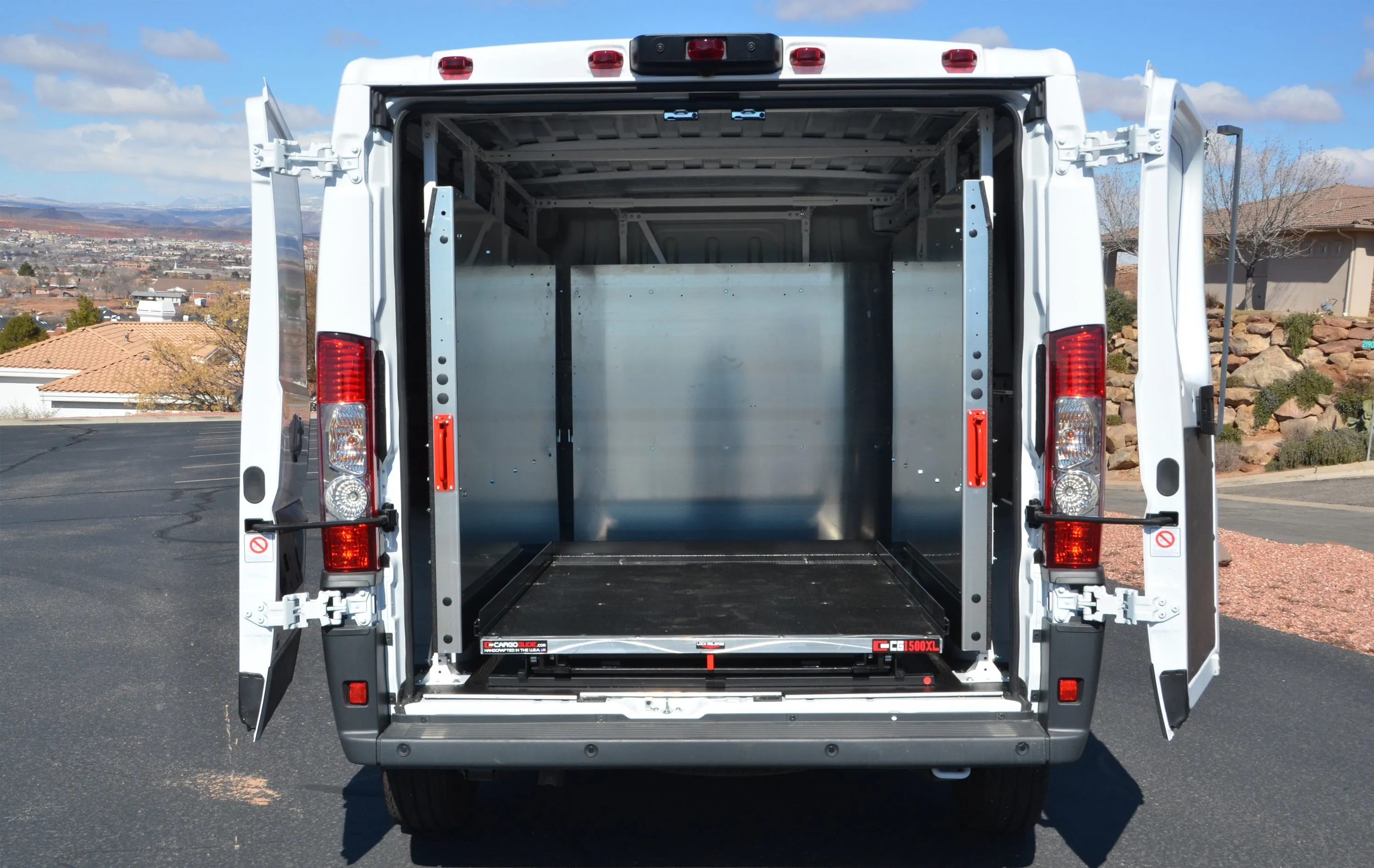 CargoGlide WSST501-23 Van Storage Sliding Platform Wall