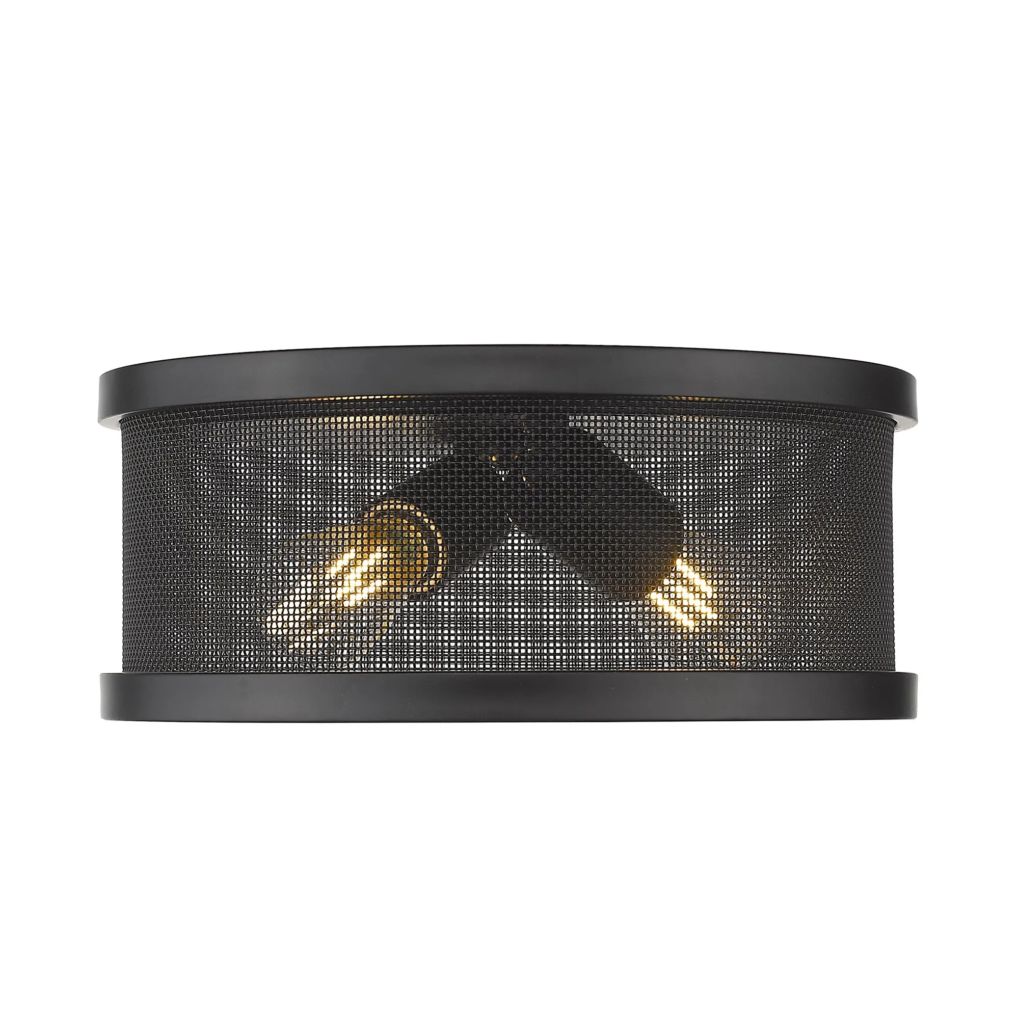 Channing 11" Flush Mount in Matte Black