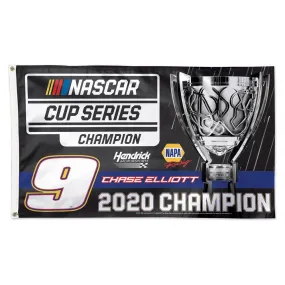 Chase Elliott #9 2020 NASCAR Cup Series Champion Deluxe Indoor/Outdoor Flag