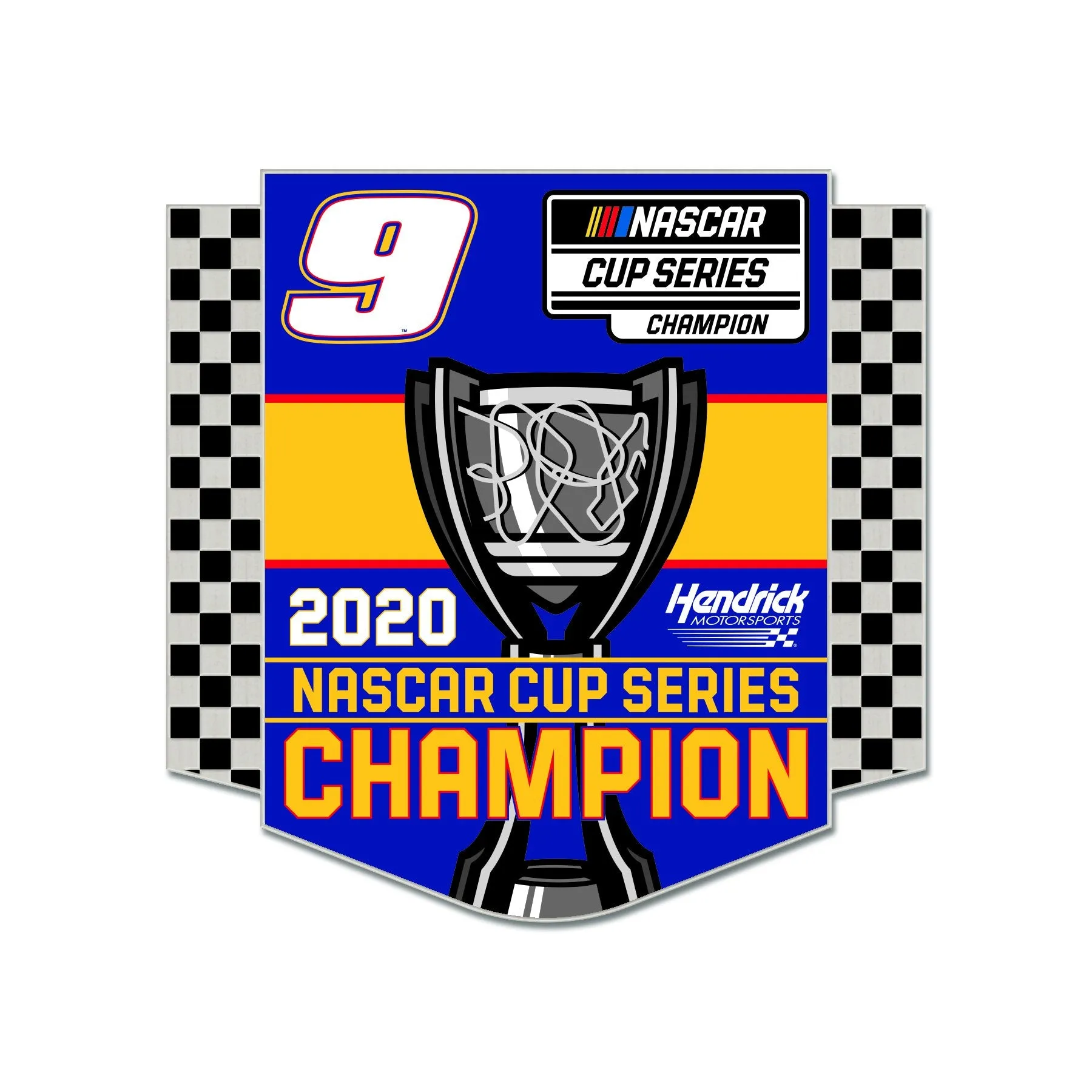 Chase Elliott #9 2020 NASCAR Cup Series Champion WinCraft Collector Lapel Pin