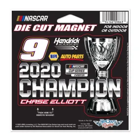 Chase Elliott #9 2020 NASCAR Cup Series Champion WinCraft Die Cut Magnet