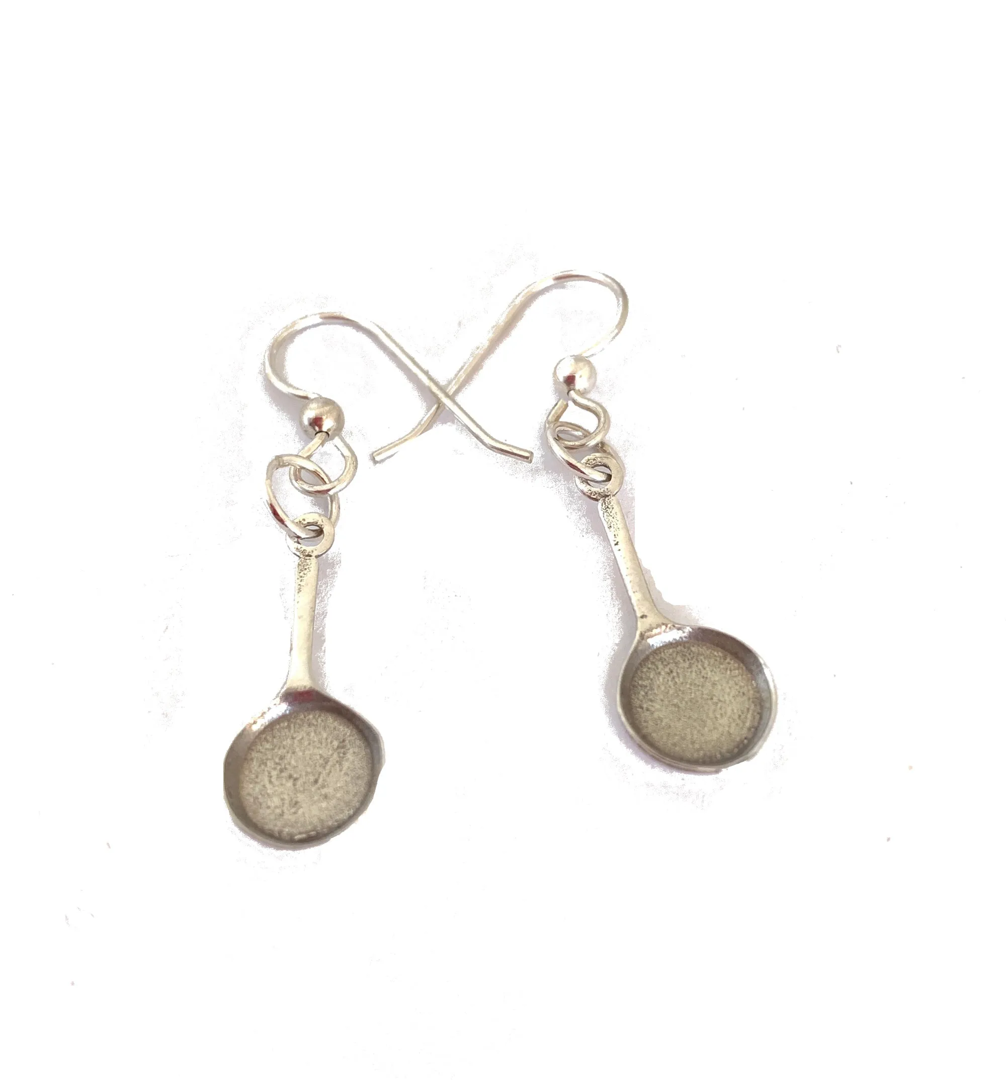 Chef Frying Pan Earrings in Sterling Silver