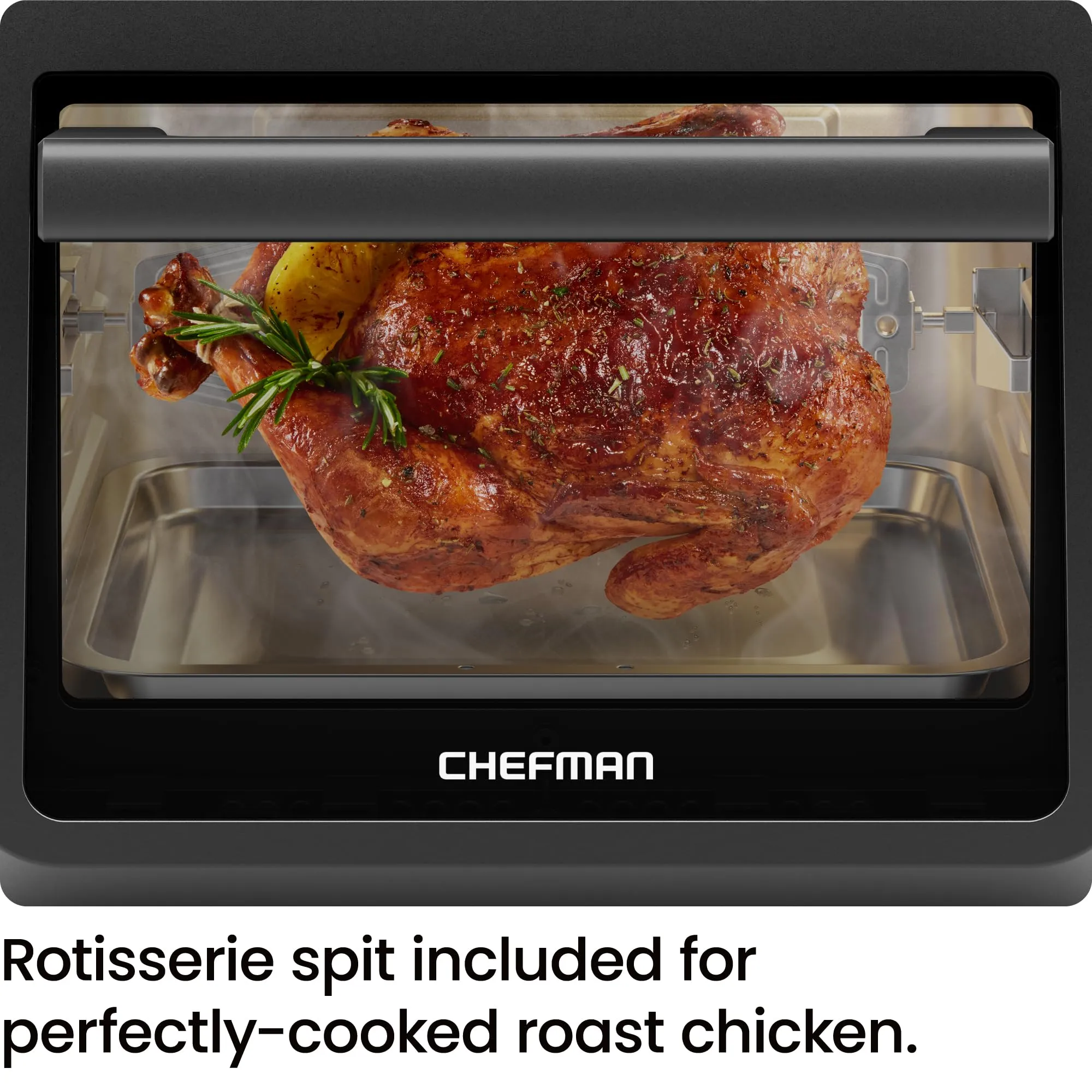 Chefman 12-Quart 6-in-1 Air Fryer Oven with Digital Timer, Touchscreen, and 12 Presets - Family Size Countertop Convection Oven, Dishwasher-Safe Parts