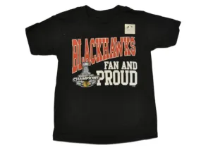 Chicago Blackhawks 2015 Stanley Cup Champs Youth SAAG Fan & Proud T-Shirt