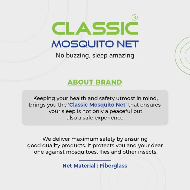 Classic Mosquito Net for Windows Pre-stitched (Size:80cmX90cm, Color: Cream) Premium 120GSM Strong Fiberglass Net with Self adhesive Hook tape