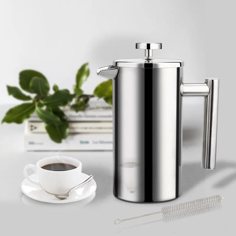 Coffee Maker French Press Stainless Steel Espresso Coffee Machine