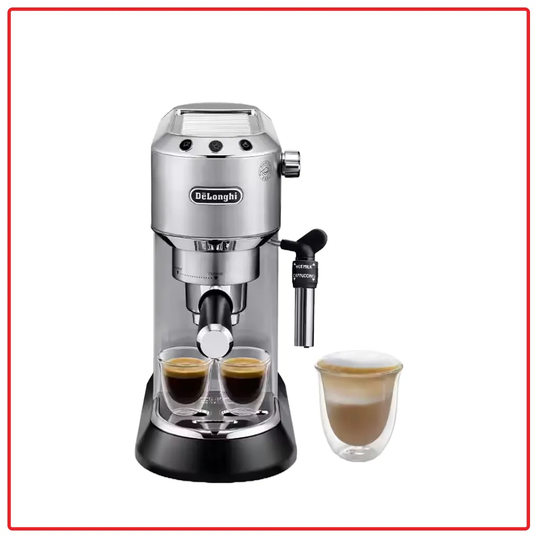 DeLonghi EC685.M Dedica Style Sleek Metal Pump Espresso Coffee Machine