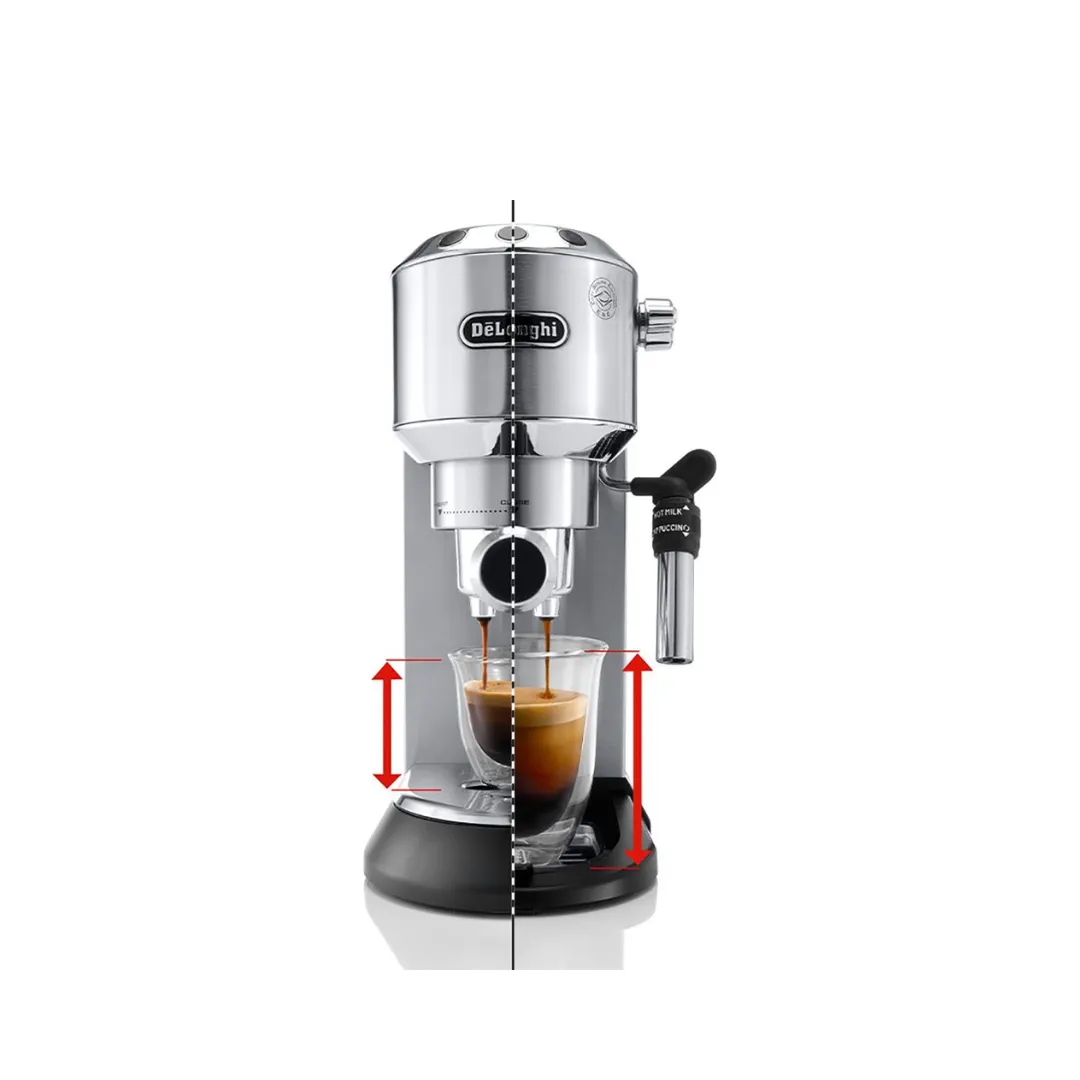 DeLonghi EC685.M Dedica Style Sleek Metal Pump Espresso Coffee Machine