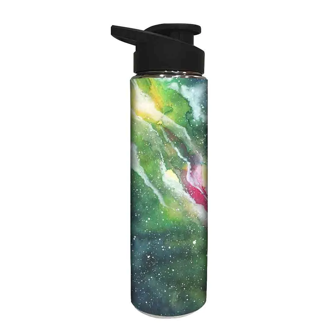 Designer Stainless Steel Sipper Bottle for Boy - Space Watercolor