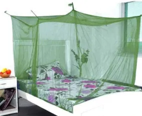 DIVAYANSHI Polycotton Mosquito net for Bed (Olive Green, 4 x 6.5 ft), 4x6.5 ft