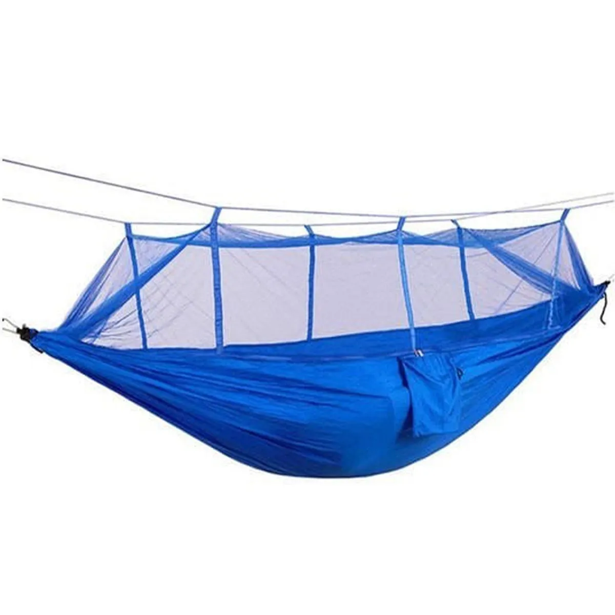 Double Outdoor Hammock Hanging Bed with Mosquito Net Portable For 2 Person - 300KG Weight Capacity