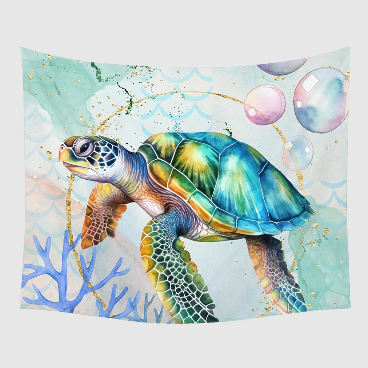 Dreamy Sea Turtle Tapestry