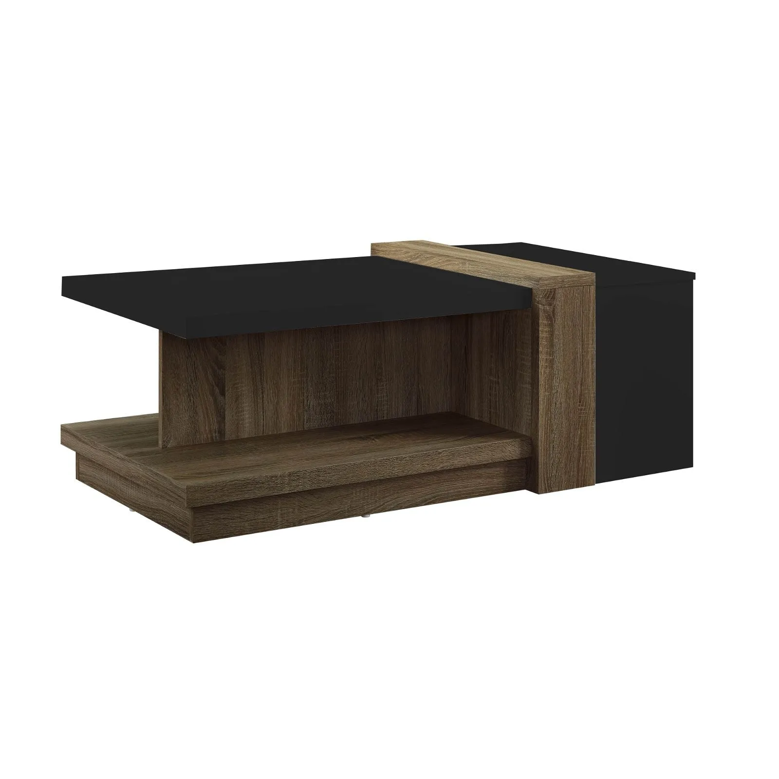 Duet Coffee Table Dark Oak and Black by Tauris™