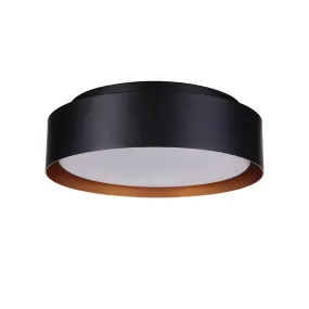 Duplo 3 Light Flush Mount - Black