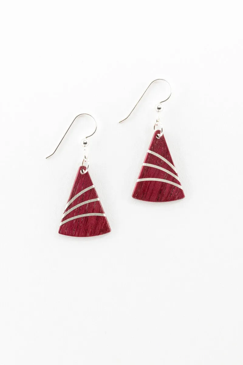 Earrings - Petite Silver Fans