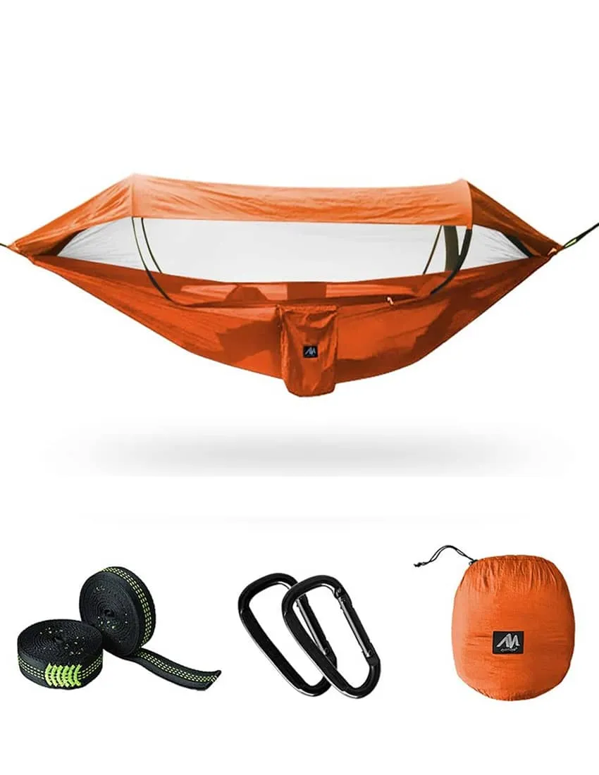 EcoShield Pro Hammock with Mosquito Net & Sunshade Cover