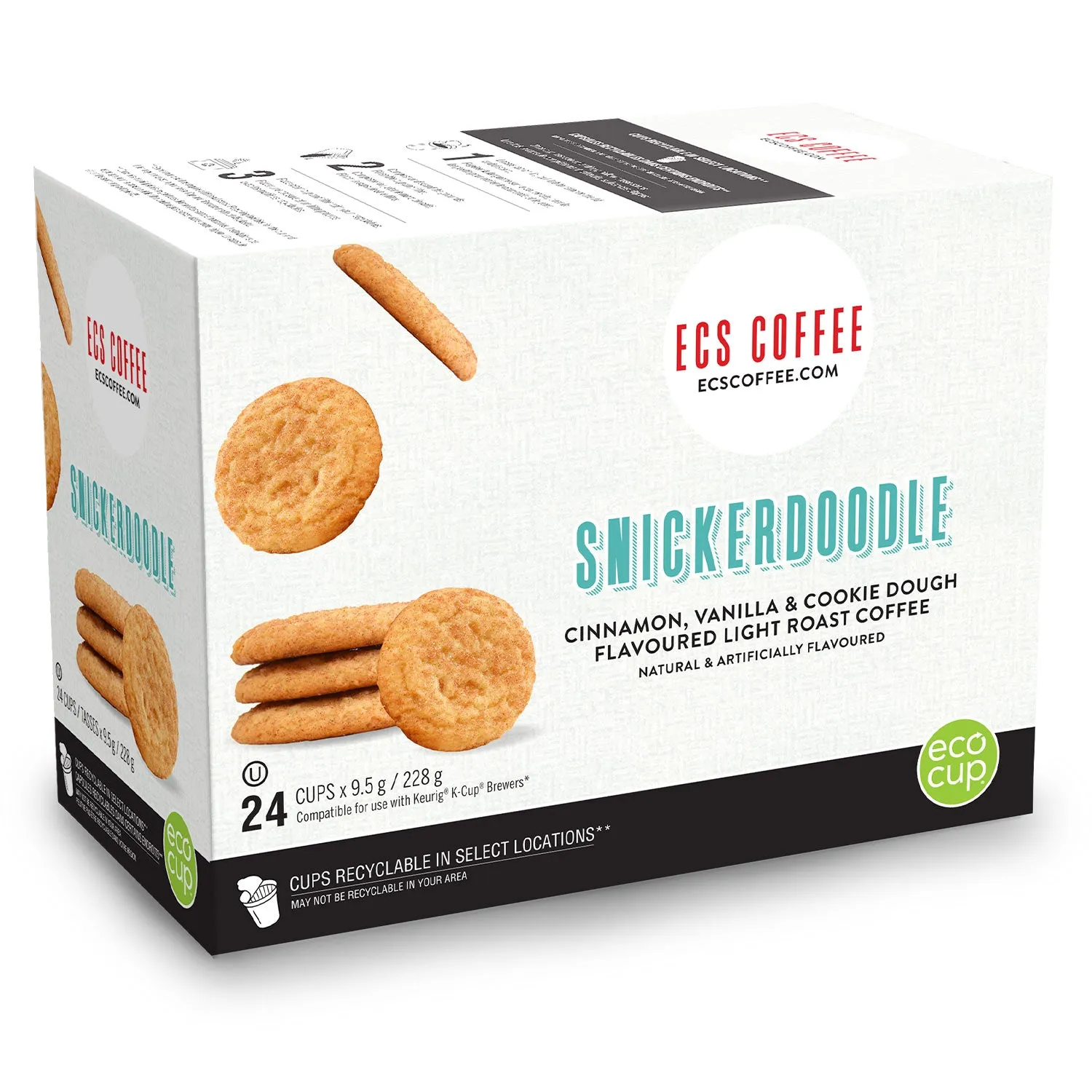 ECS Coffee Snickerdoodle Single Serve Coffee 24 Pack