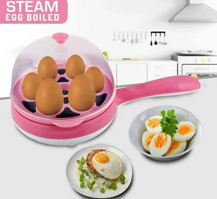 Egg Boiler Cooker Food Steamer Automatic Frying Pan