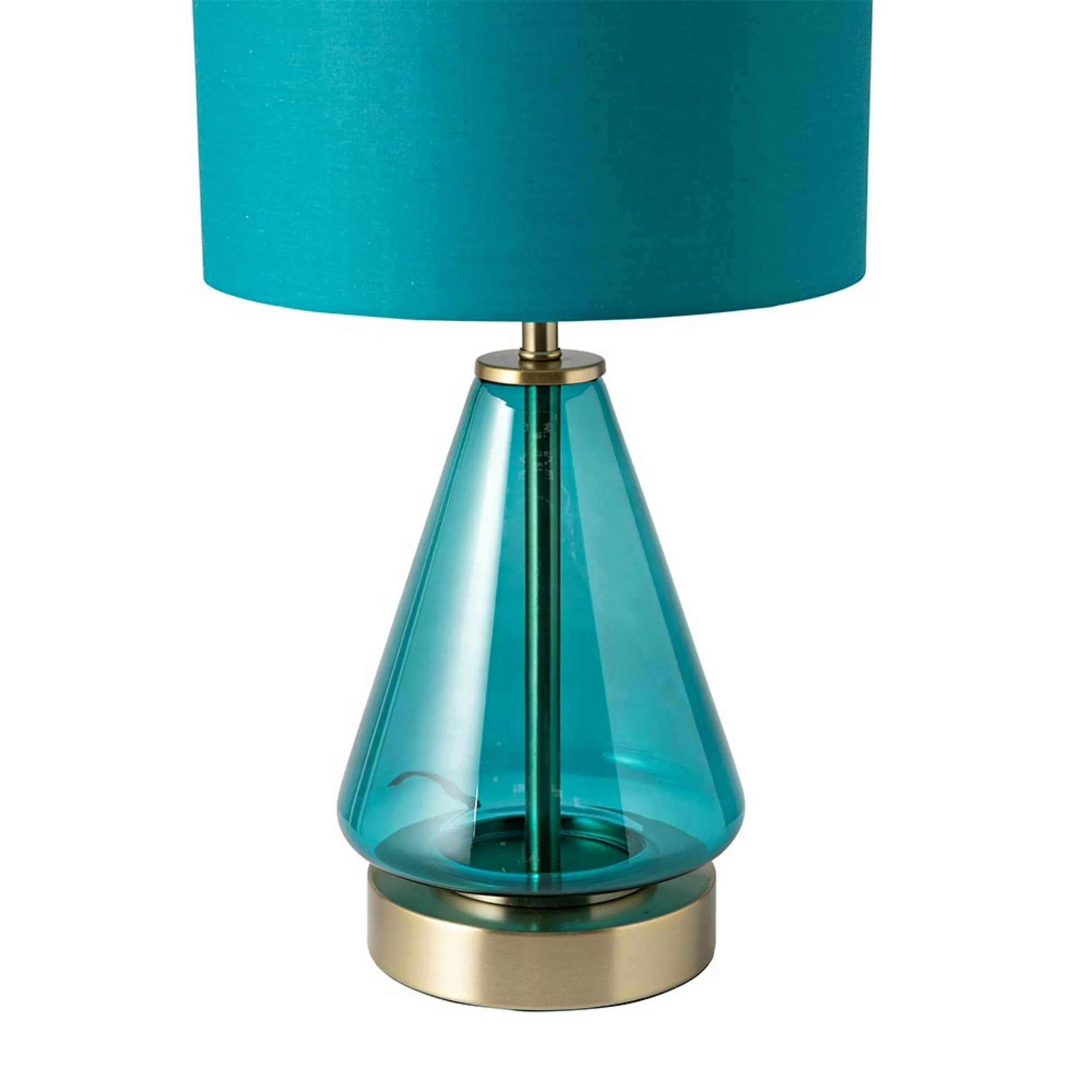 Emerald Glass Table Lamp 46cm