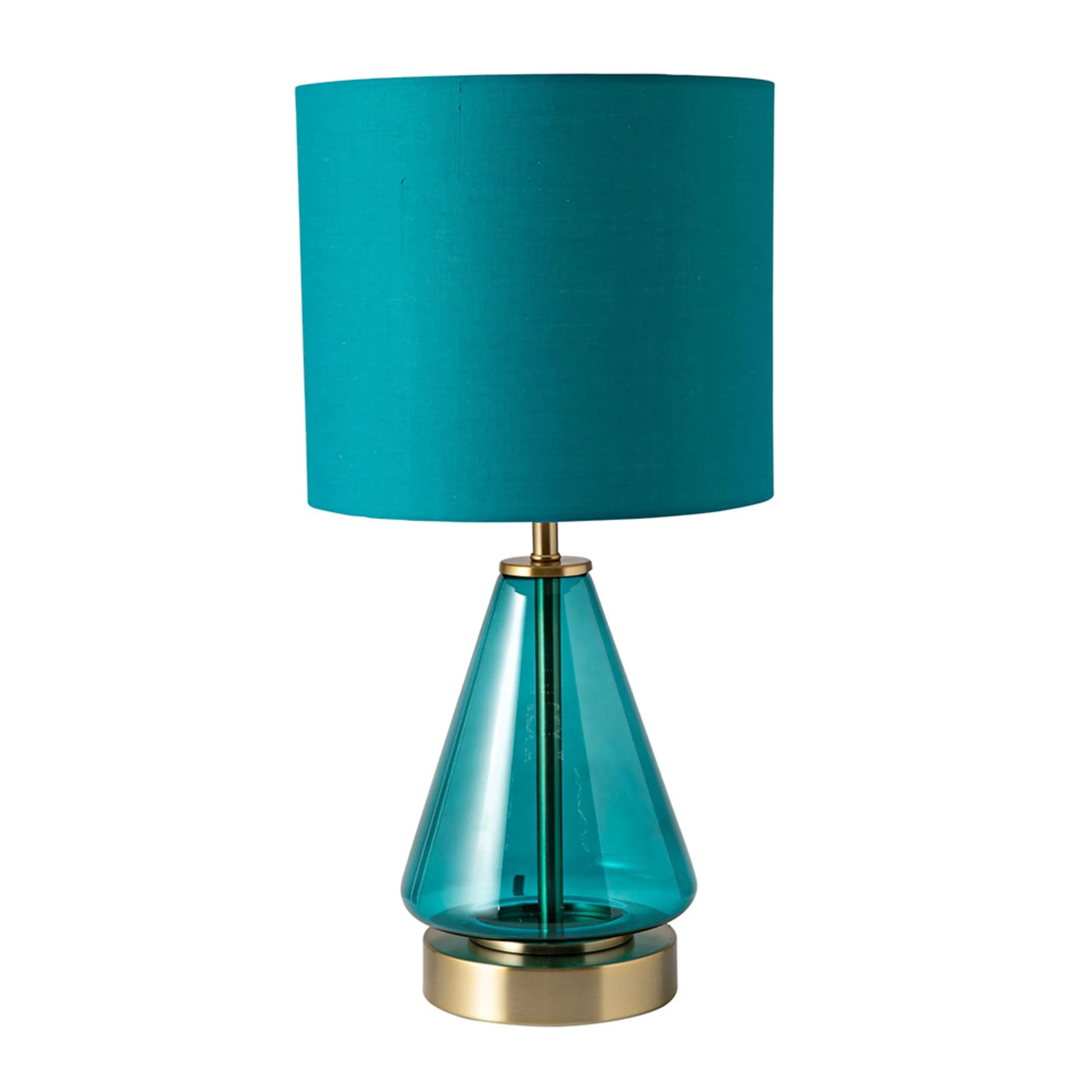 Emerald Glass Table Lamp 46cm