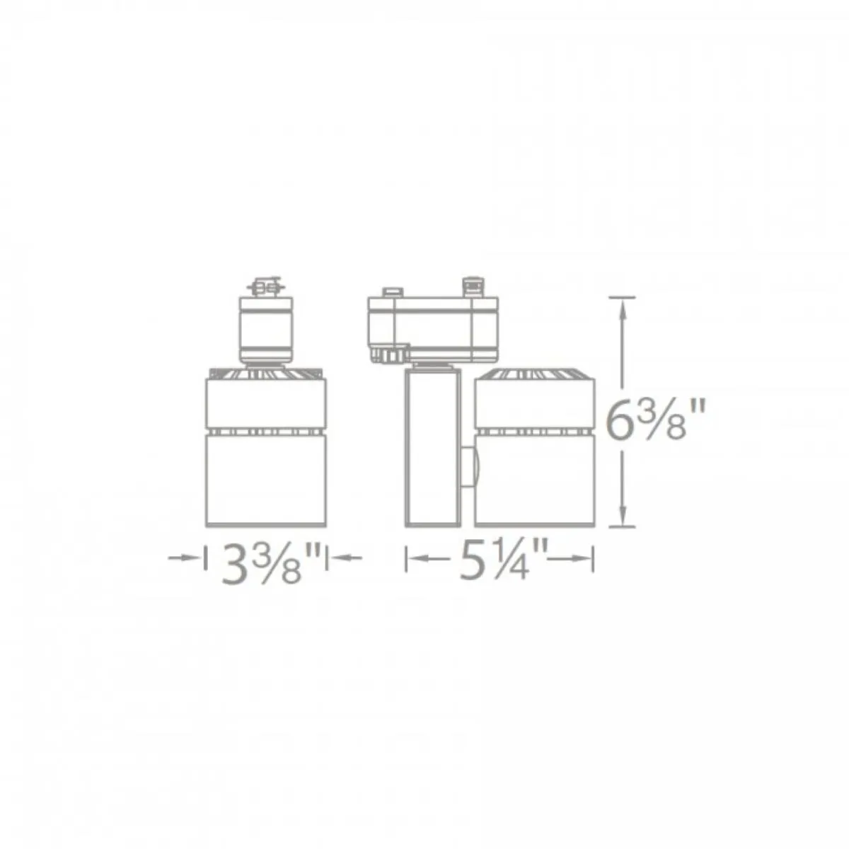 Exterminator II LED Track Head 35W 2700K, Juno, Flood, Nickel