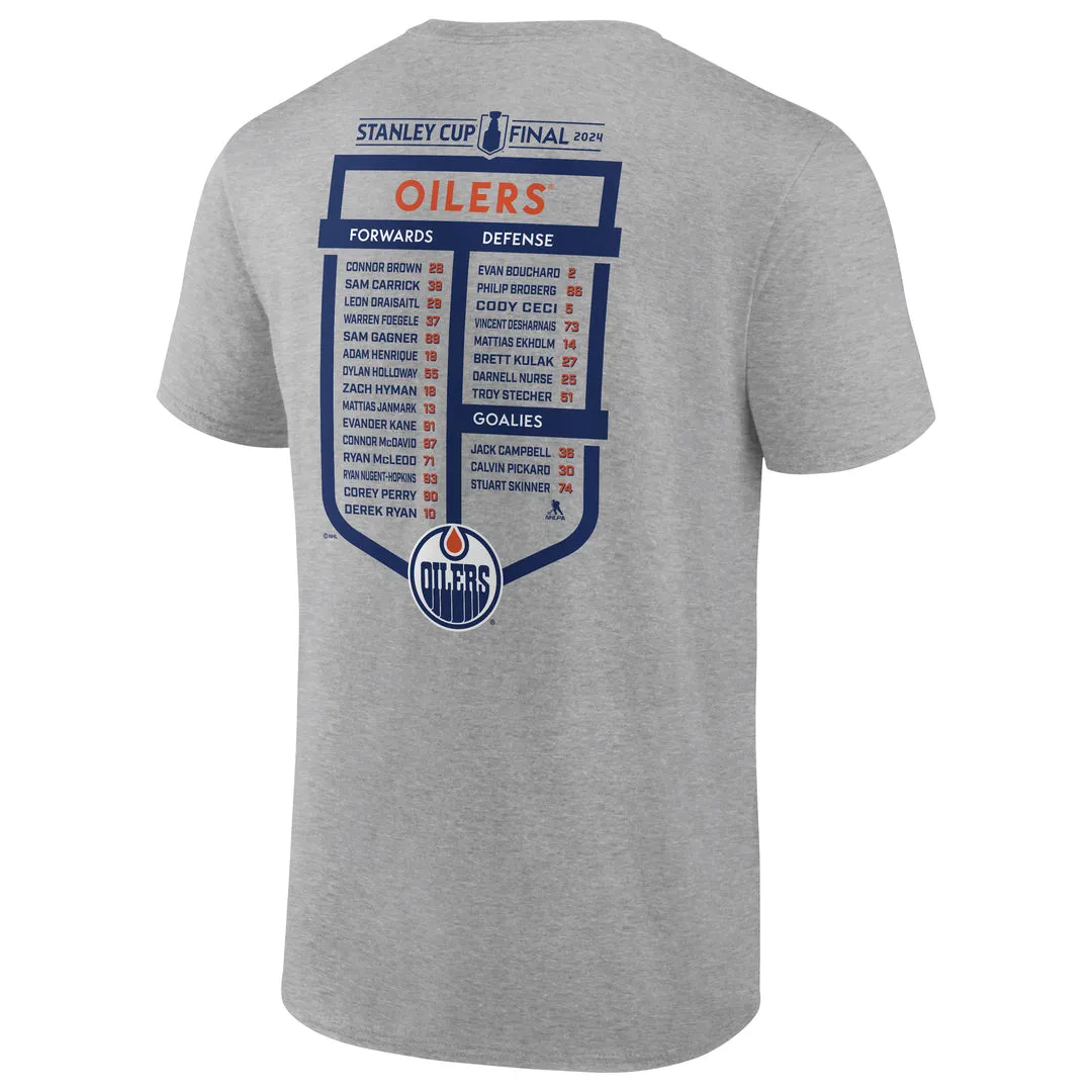 Fanatics Men's NHL Edmonton Oilers 2024 SC Roster T-Shirt