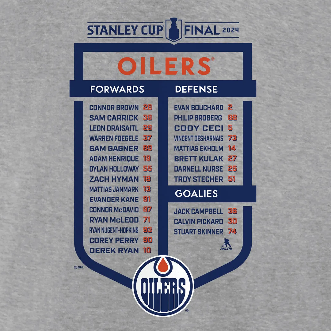 Fanatics Men's NHL Edmonton Oilers 2024 SC Roster T-Shirt